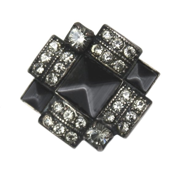 SOLD  Mary Demarco Jeweled Pin - Picture 2 of 3